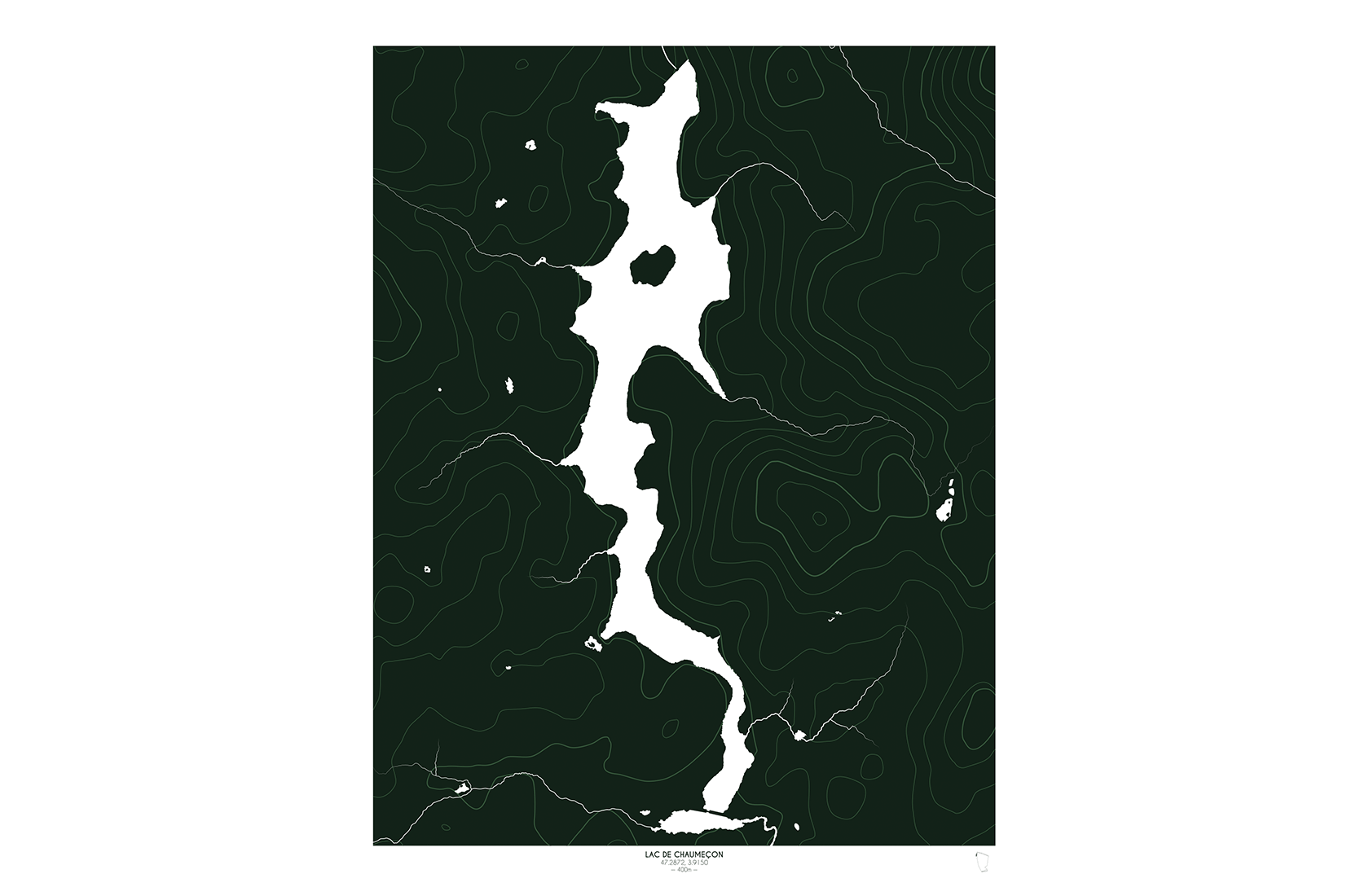 Affiche & carte postale Grand Lac du Morvan : Chaumeçon