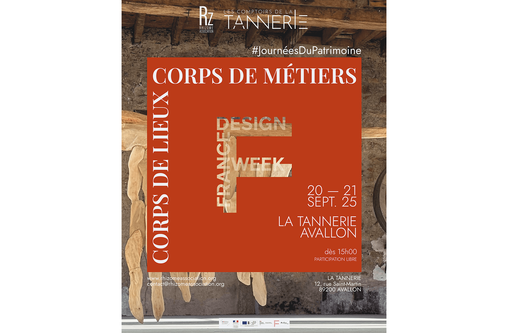 Affiche France Design Week Rhizome